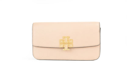Bolso bandolera pequeño de cuero con cadena y diseño de flores de la pradera de Britten