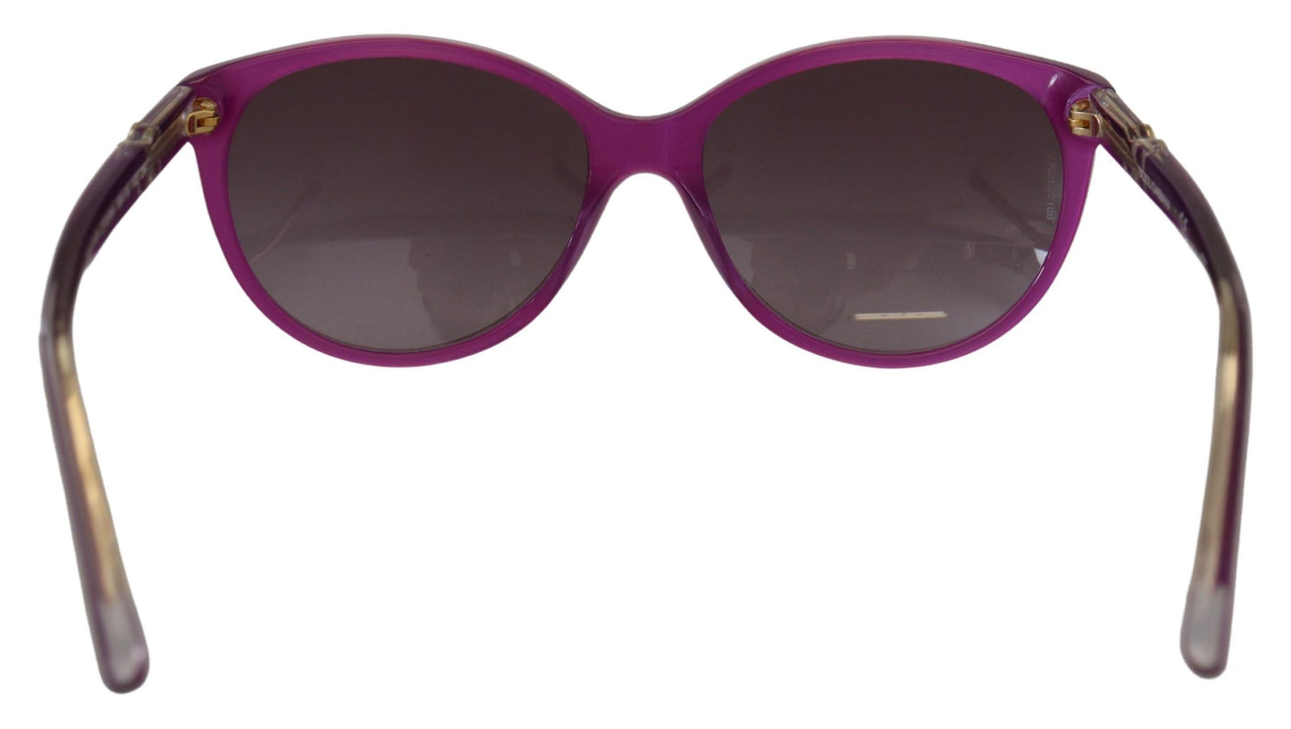 Gafas de sol redondas y elegantes de acetato morado