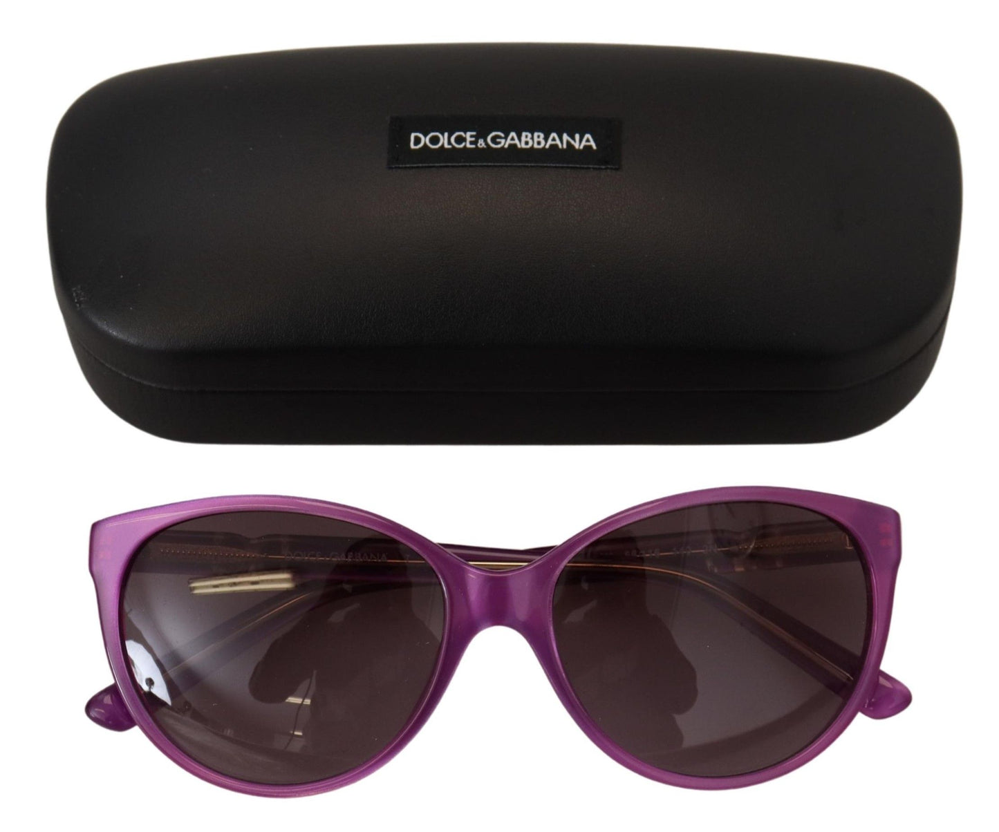 Gafas de sol redondas y elegantes de acetato morado