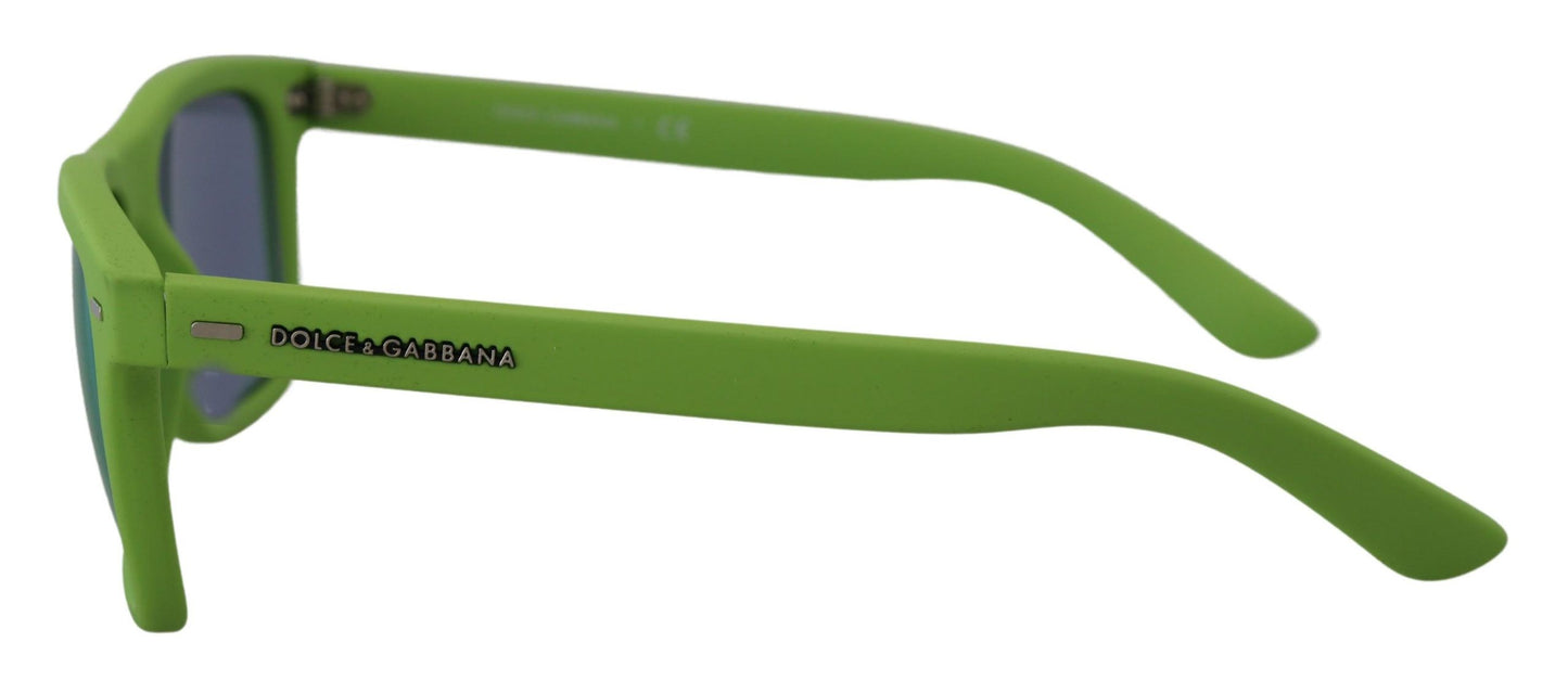 Gafas de sol chic de montura completa en verde ácido