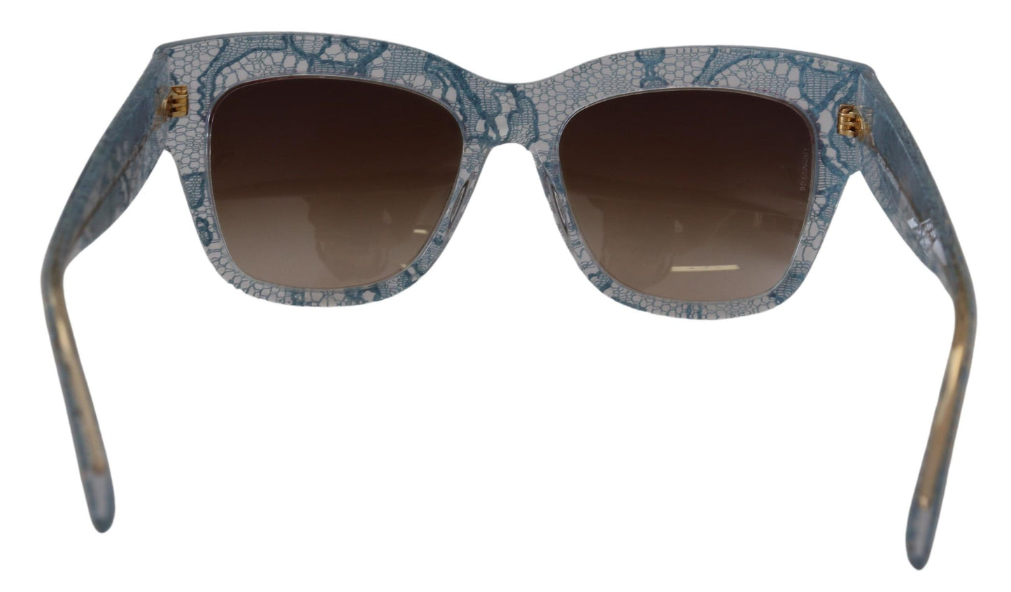 Elegantes gafas de sol con degradado y ribete de encaje
