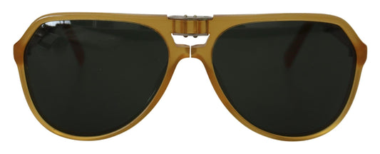 Gafas de sol elegantes de acetato de aviador amarillo