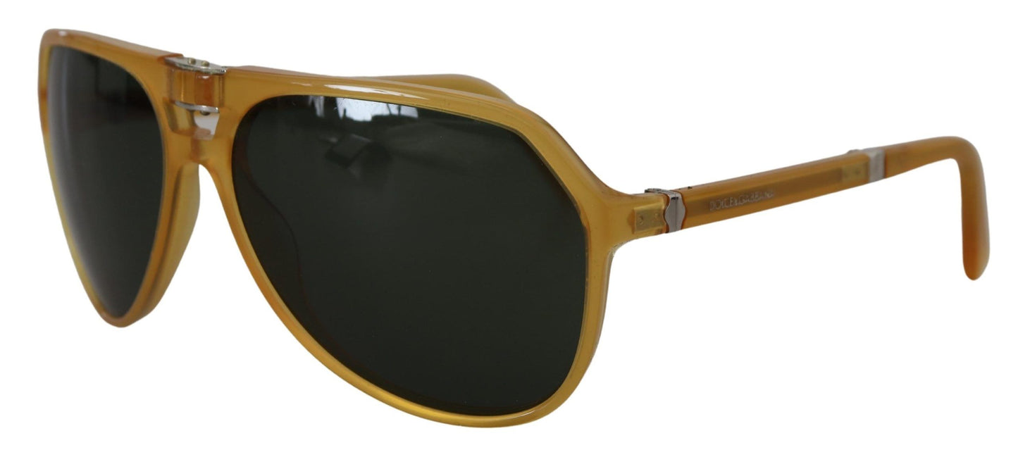 Gafas de sol elegantes de acetato de aviador amarillo