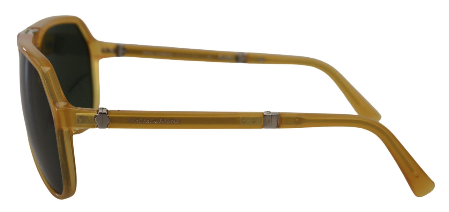 Gafas de sol elegantes de acetato de aviador amarillo