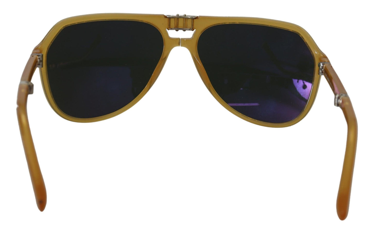 Gafas de sol elegantes de acetato de aviador amarillo
