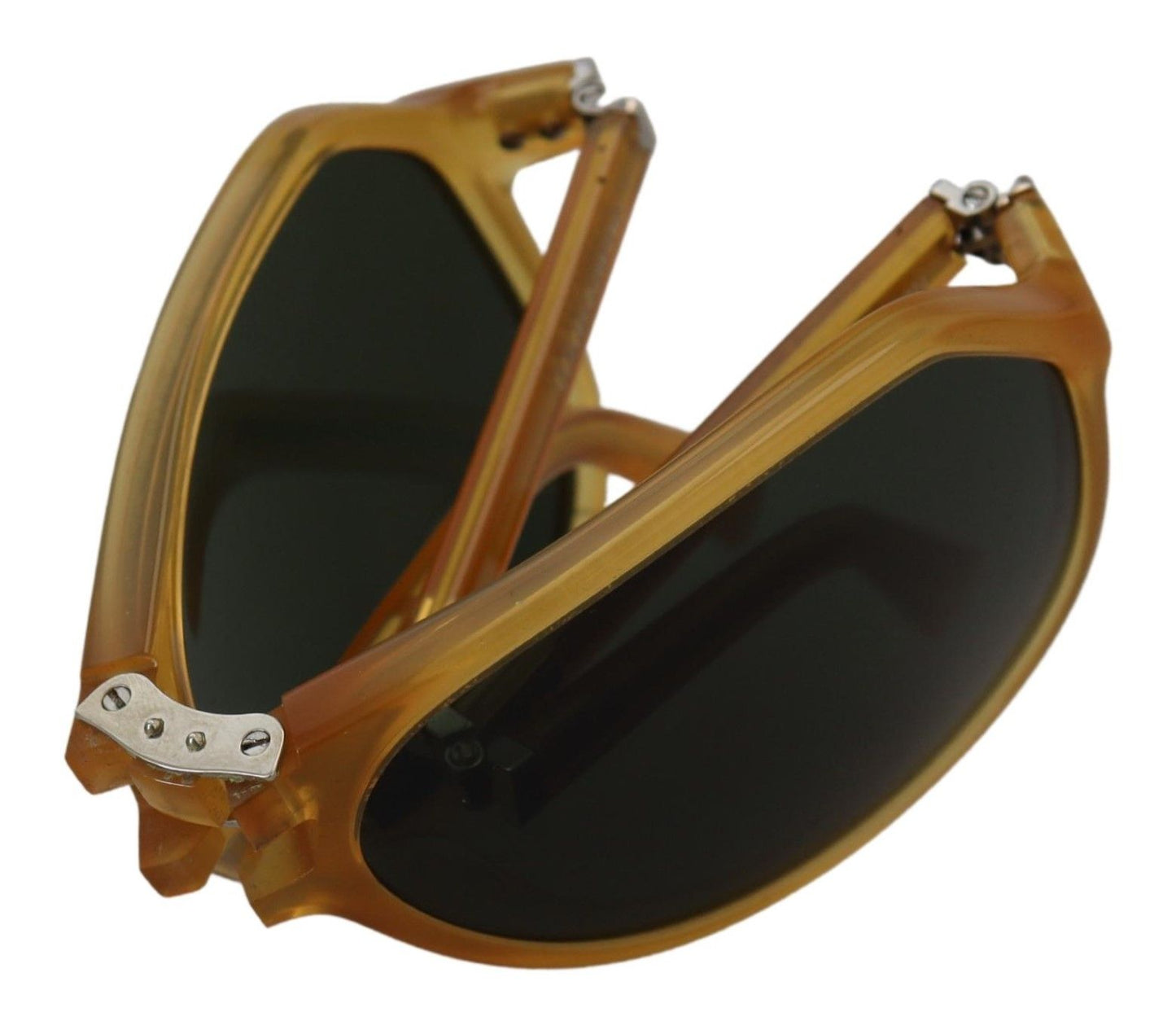 Gafas de sol elegantes de acetato de aviador amarillo