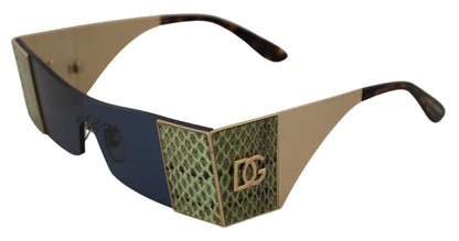 Gafas elegantes con tonos metálicos