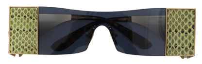 Gafas elegantes con tonos metálicos
