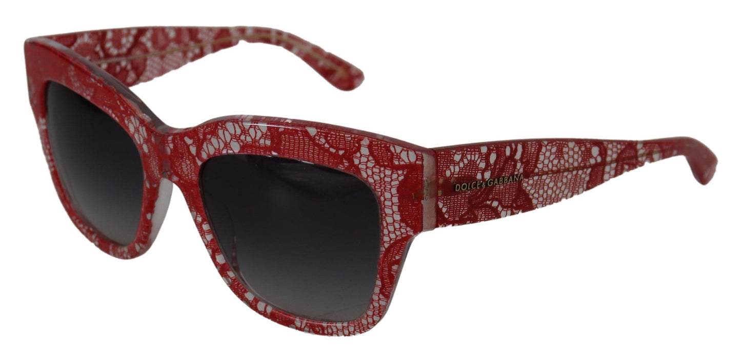 Gafas de sol elegantes con encaje siciliano tintado