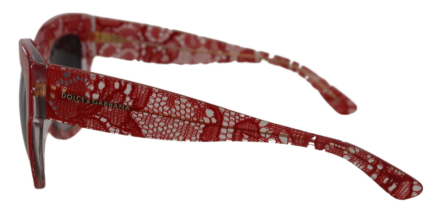 Gafas de sol elegantes con encaje siciliano tintado