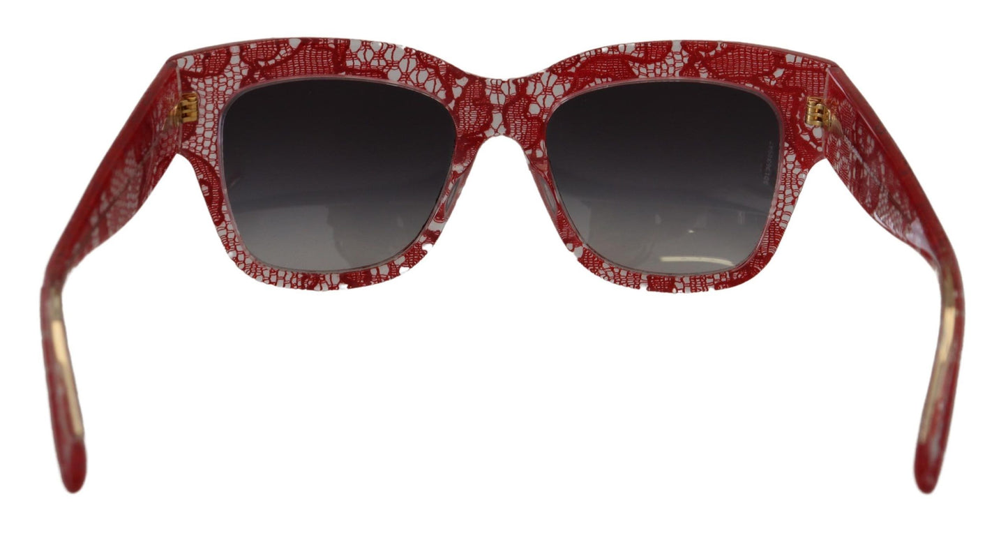Gafas de sol elegantes con encaje siciliano tintado