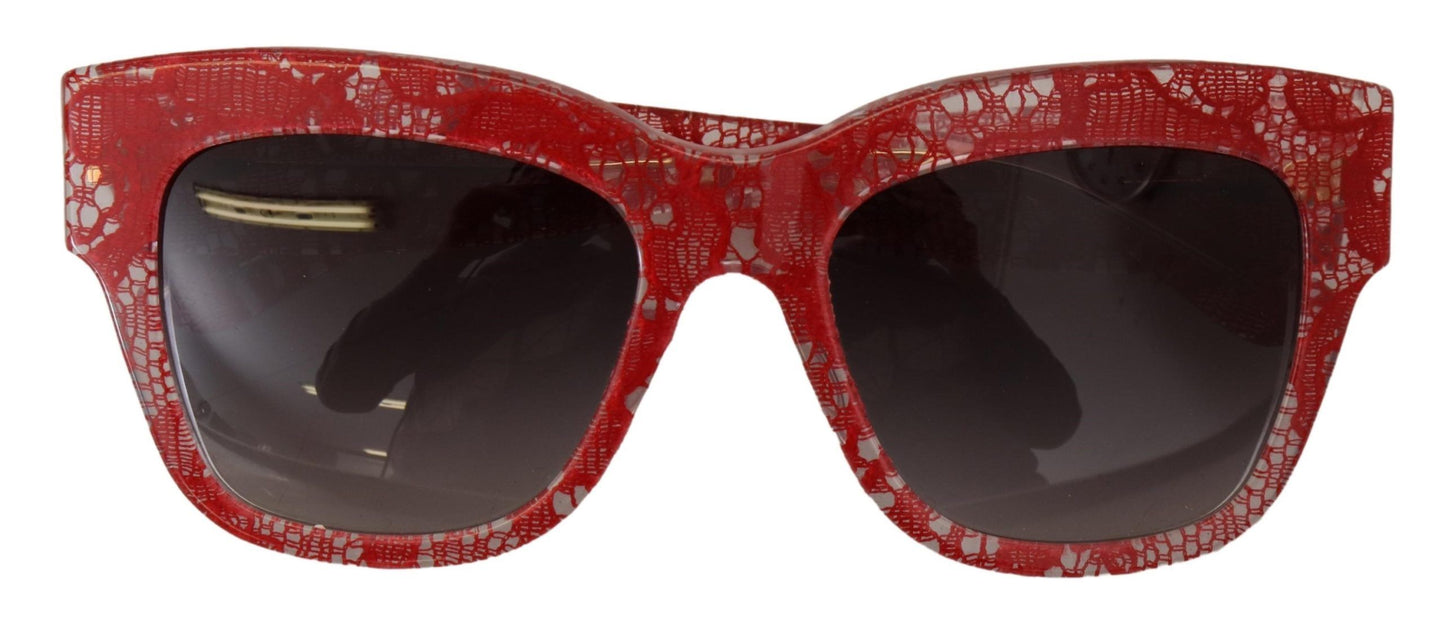 Gafas de sol elegantes con encaje siciliano tintado