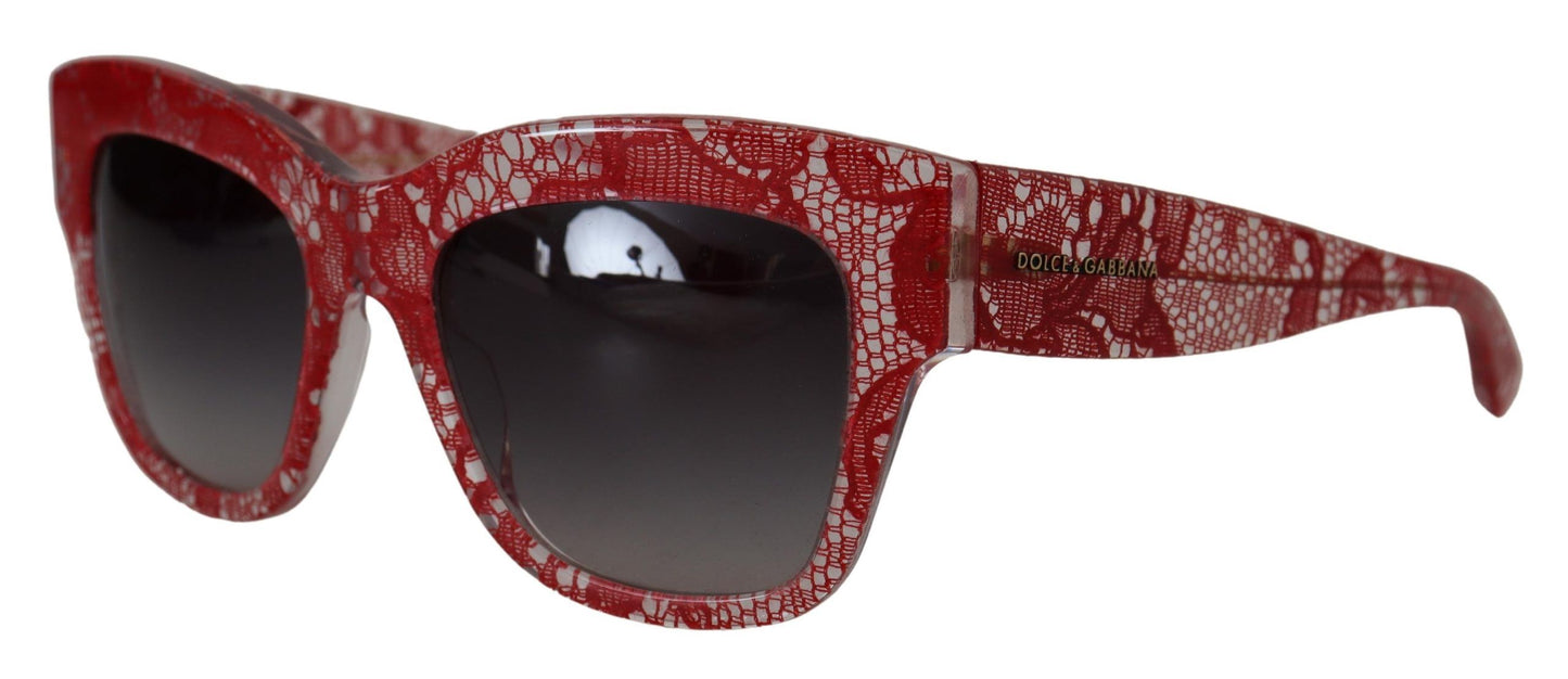 Gafas de sol elegantes con encaje siciliano tintado