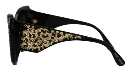 Gafas de sol polarizadas con lentejuelas y diseño de mariposa