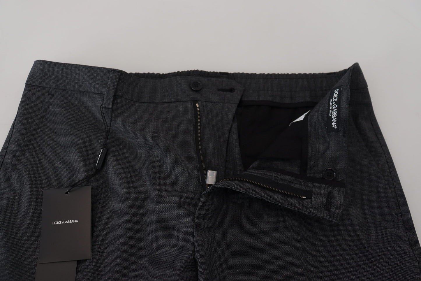 Pantalones cargo elegantes de corte entallado a cuadros