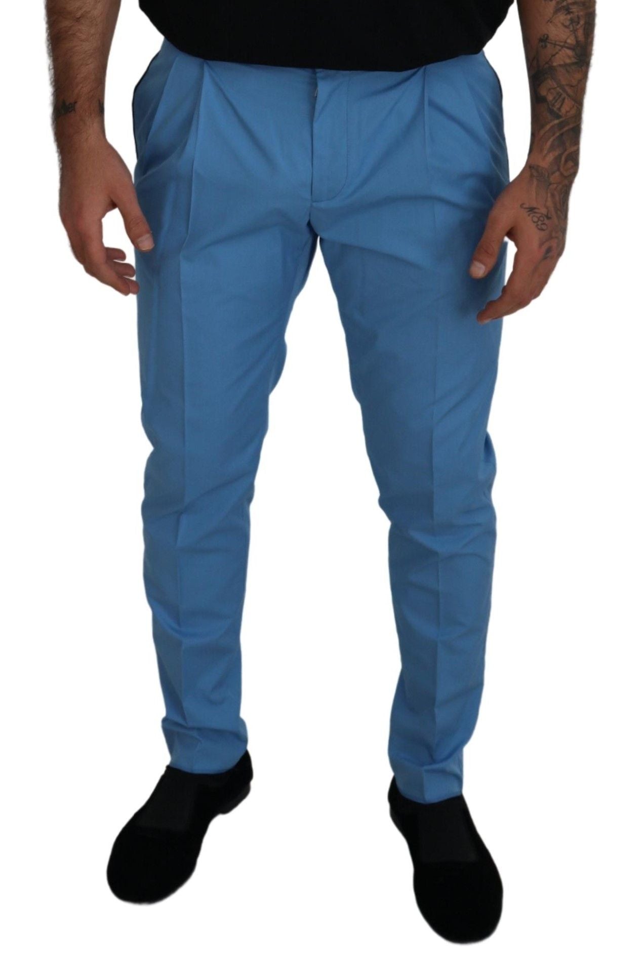 Elegantes pantalones chinos de corte entallado: deléitese con el lujo italiano