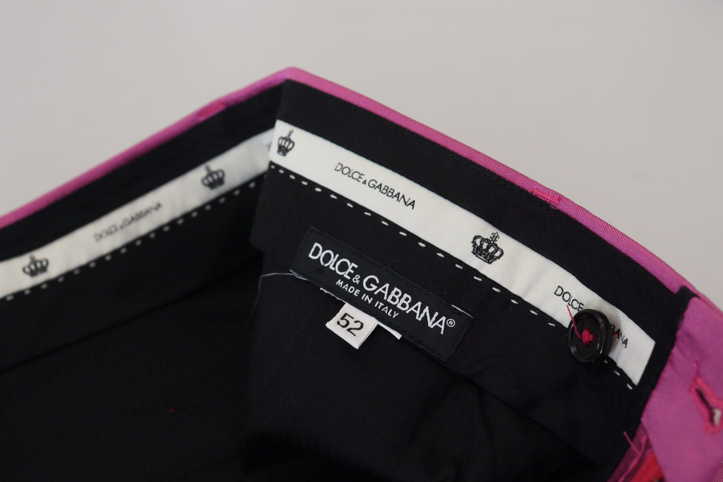 Pantalones de vestir formales elegantes de corte entallado en color rosa