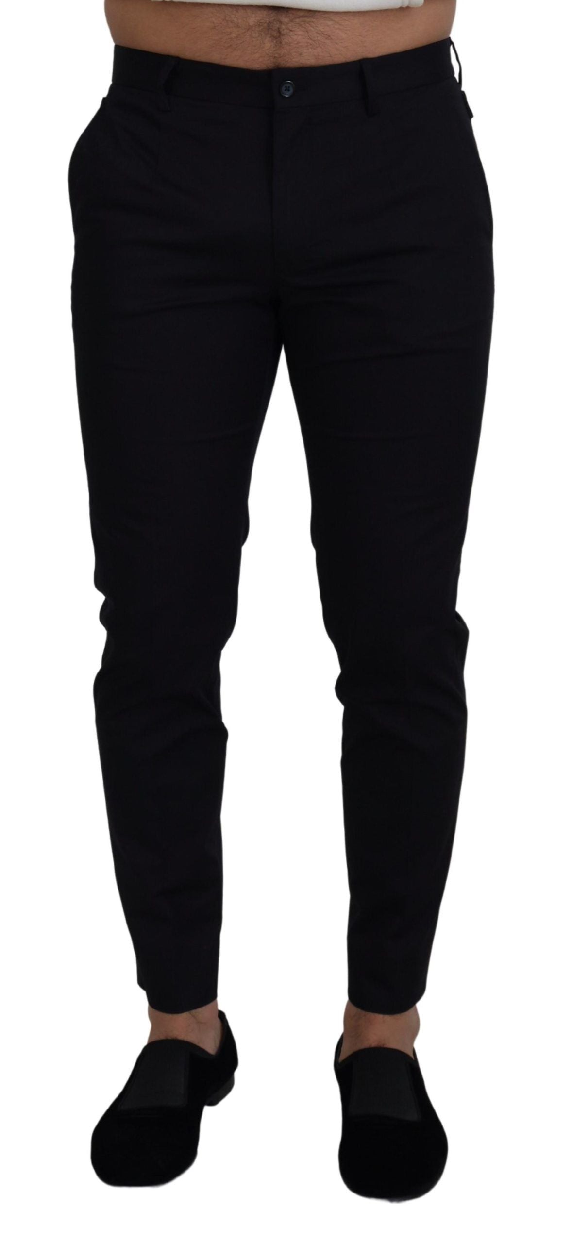 Pantalones de vestir chinos elegantes de corte entallado