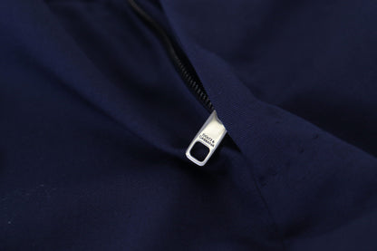 Pantalones de vestir azules elegantes de corte entallado