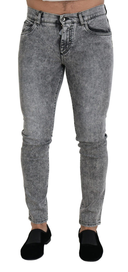 Denim gris chic de corte entallado