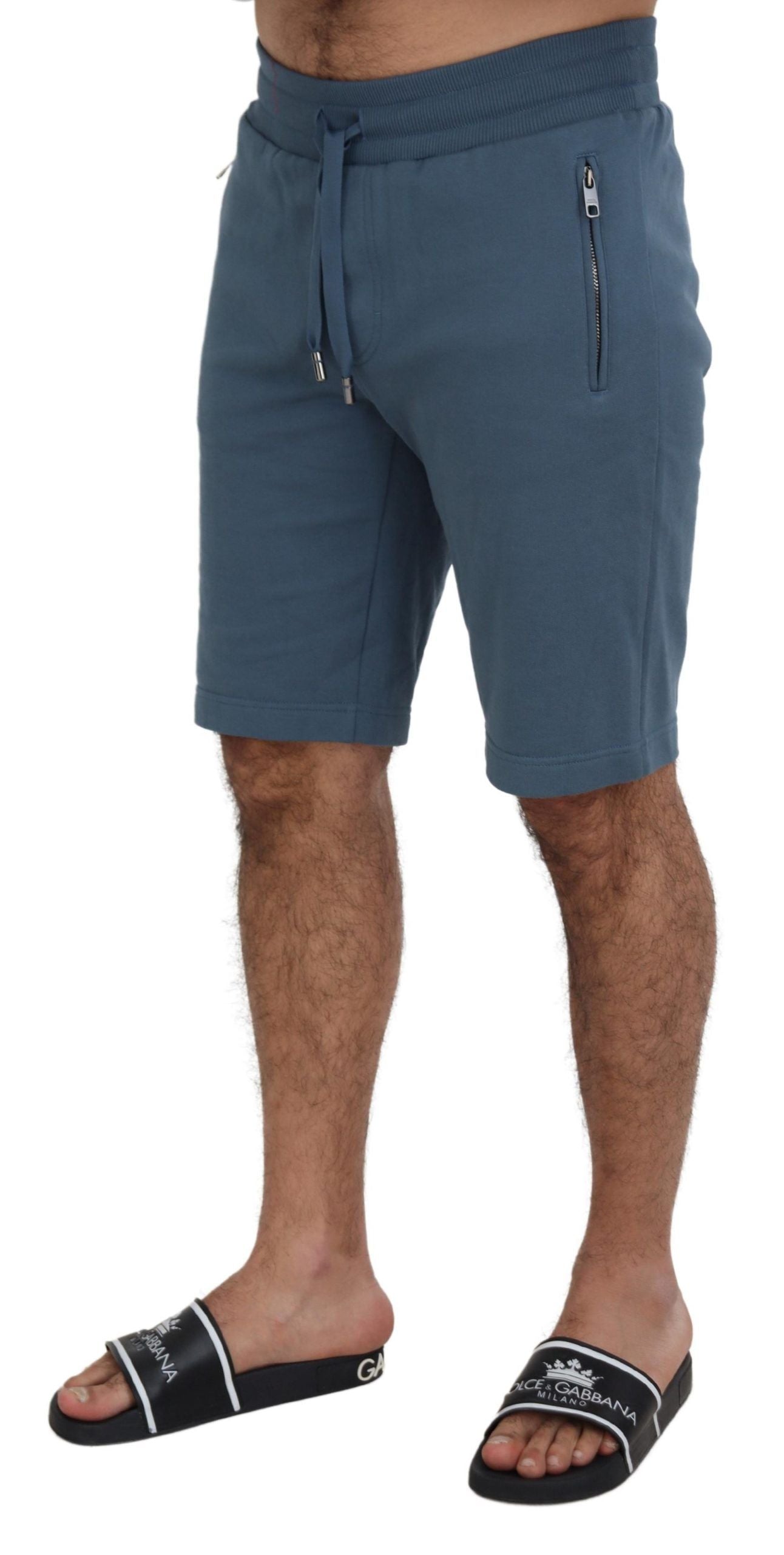 Bermudas azules elegantes - Corte regular