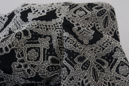 Elegante vestido recto ajustado de jacquard