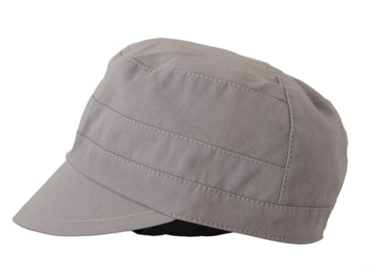 Elegante gorra de repartidor de periódicos gris: accesorio clásico