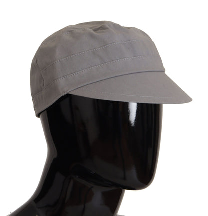 Elegante gorra de repartidor de periódicos gris: accesorio clásico