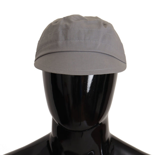 Elegante gorra de repartidor de periódicos gris: accesorio clásico