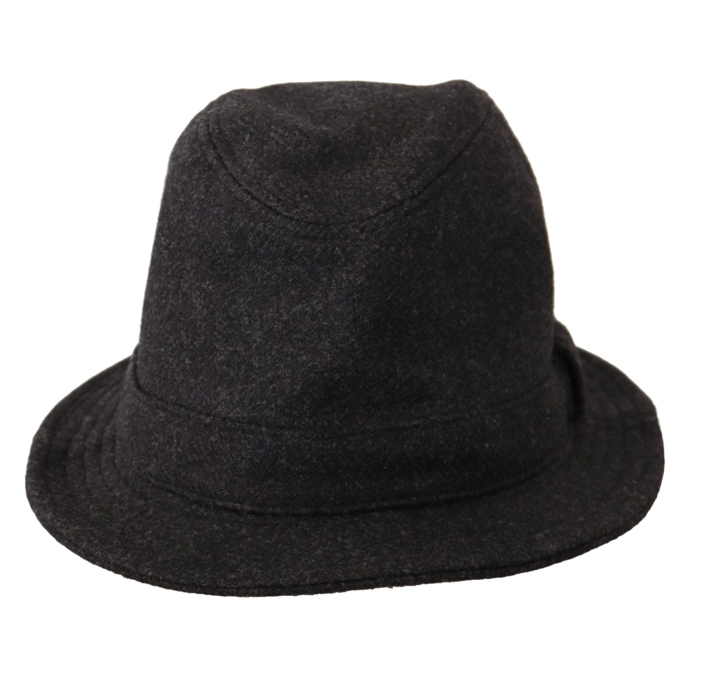 Elegante sombrero trilby gris de lana y cachemira