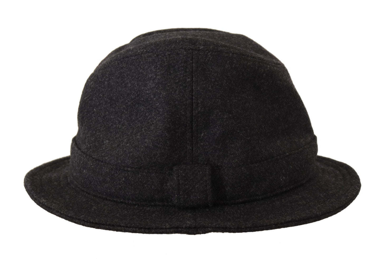 Elegante sombrero trilby gris de lana y cachemira