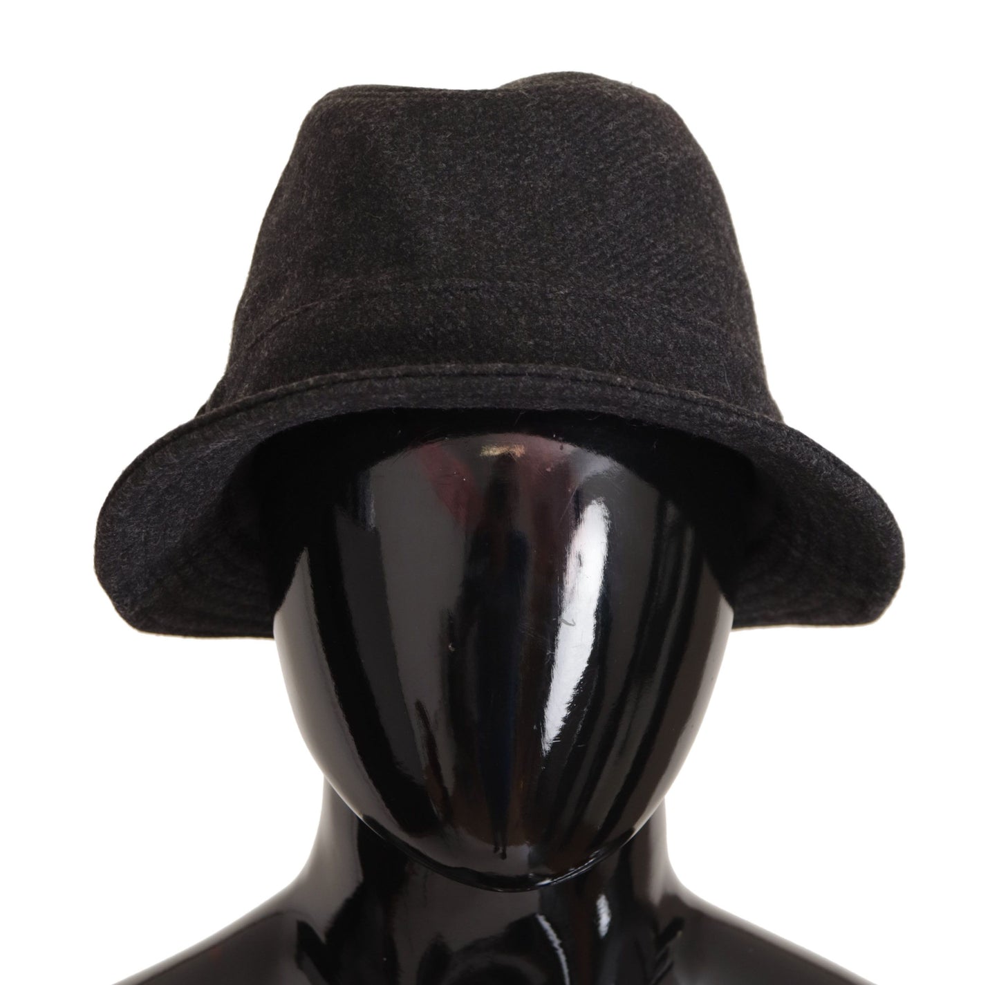 Elegante sombrero trilby gris de lana y cachemira