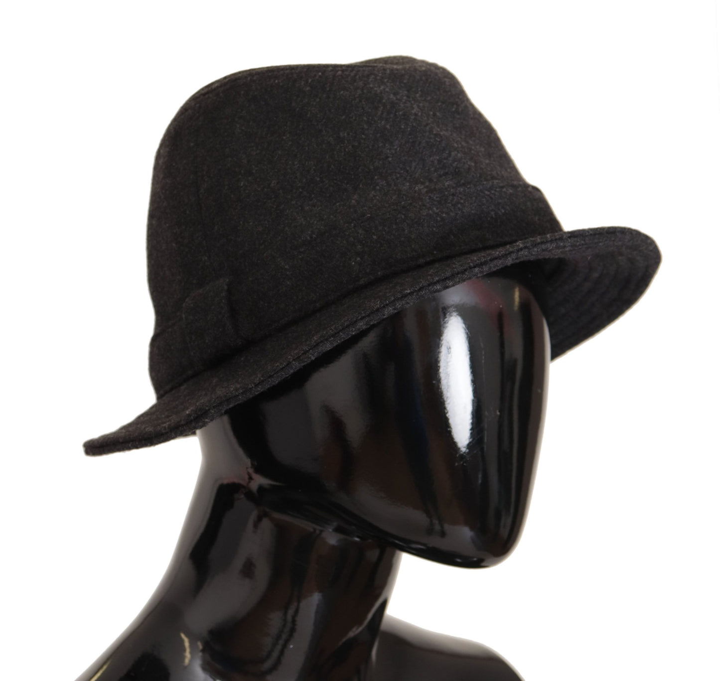 Elegante sombrero trilby gris de lana y cachemira