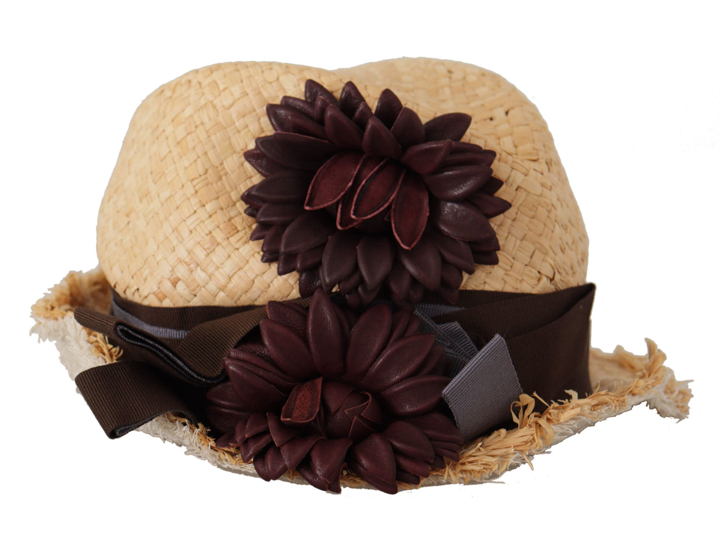 Elegante sombrero de pescador con estampado floral en amarillo brillante