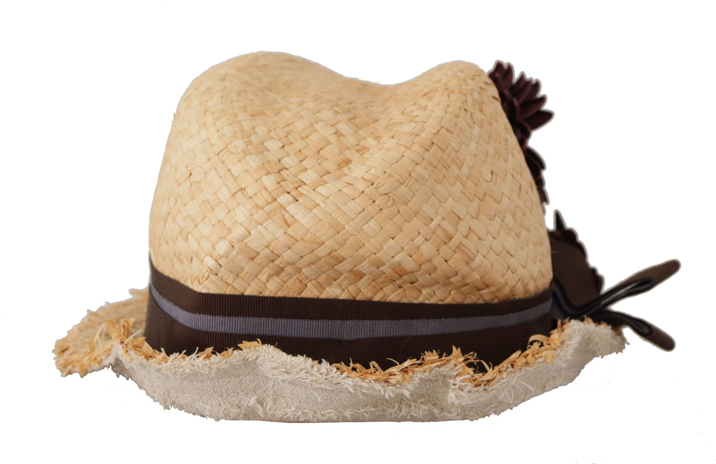Elegante sombrero de pescador con estampado floral en amarillo brillante