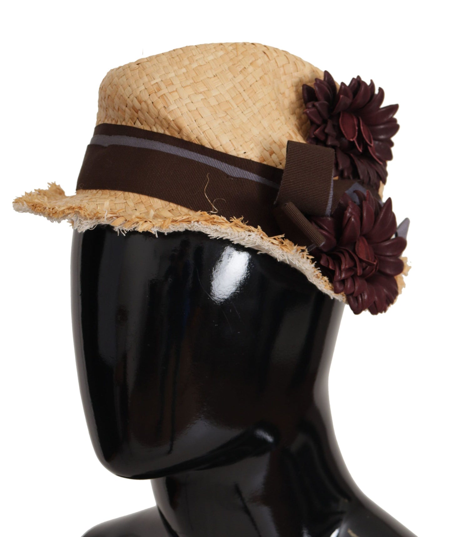 Elegante sombrero de pescador con estampado floral en amarillo brillante