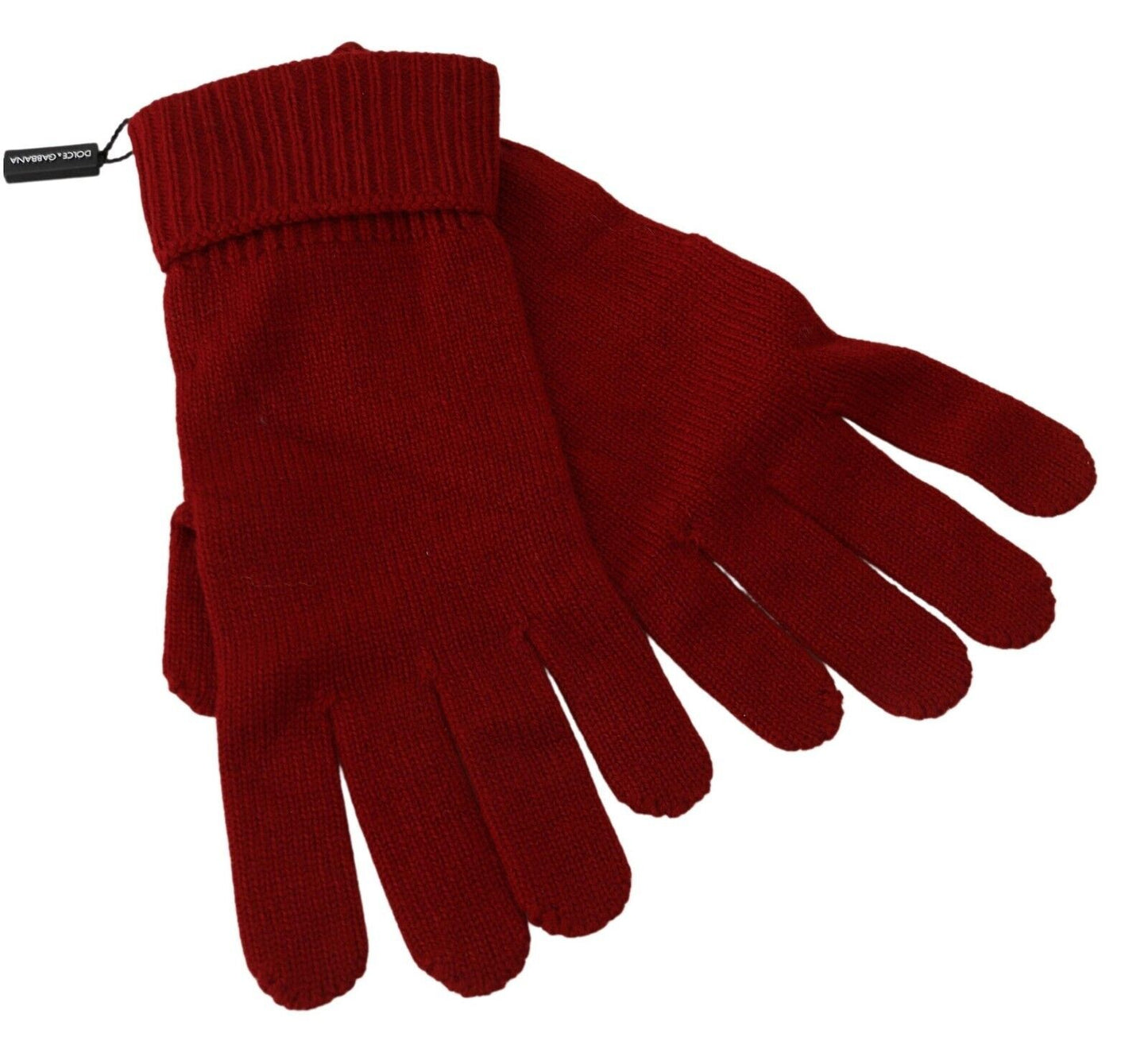 Guantes de invierno elegantes de cachemira roja