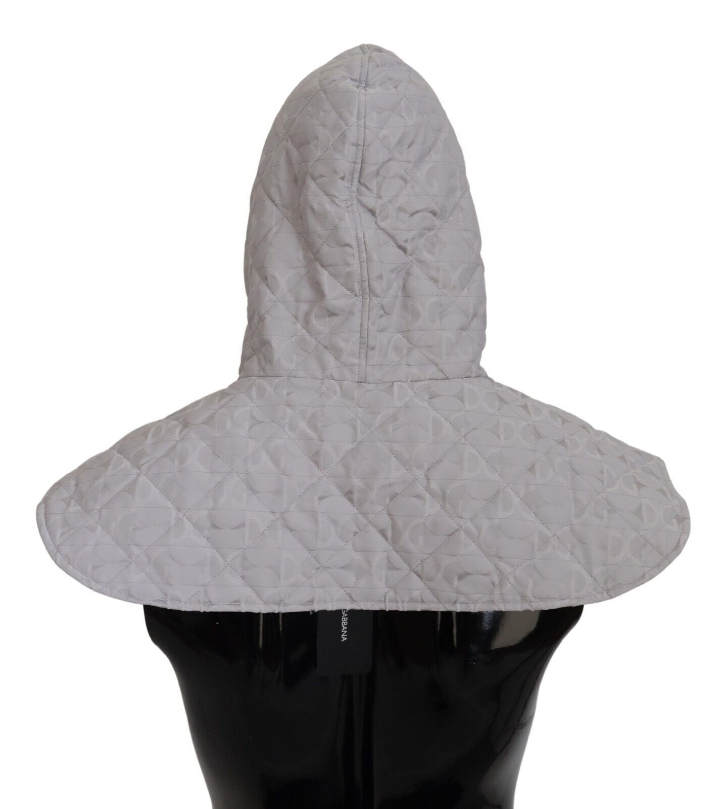 Elegante sombrero blanco de nailon para cubrir toda la cabeza