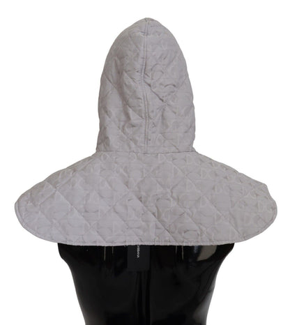 Elegante sombrero blanco de nailon para cubrir toda la cabeza