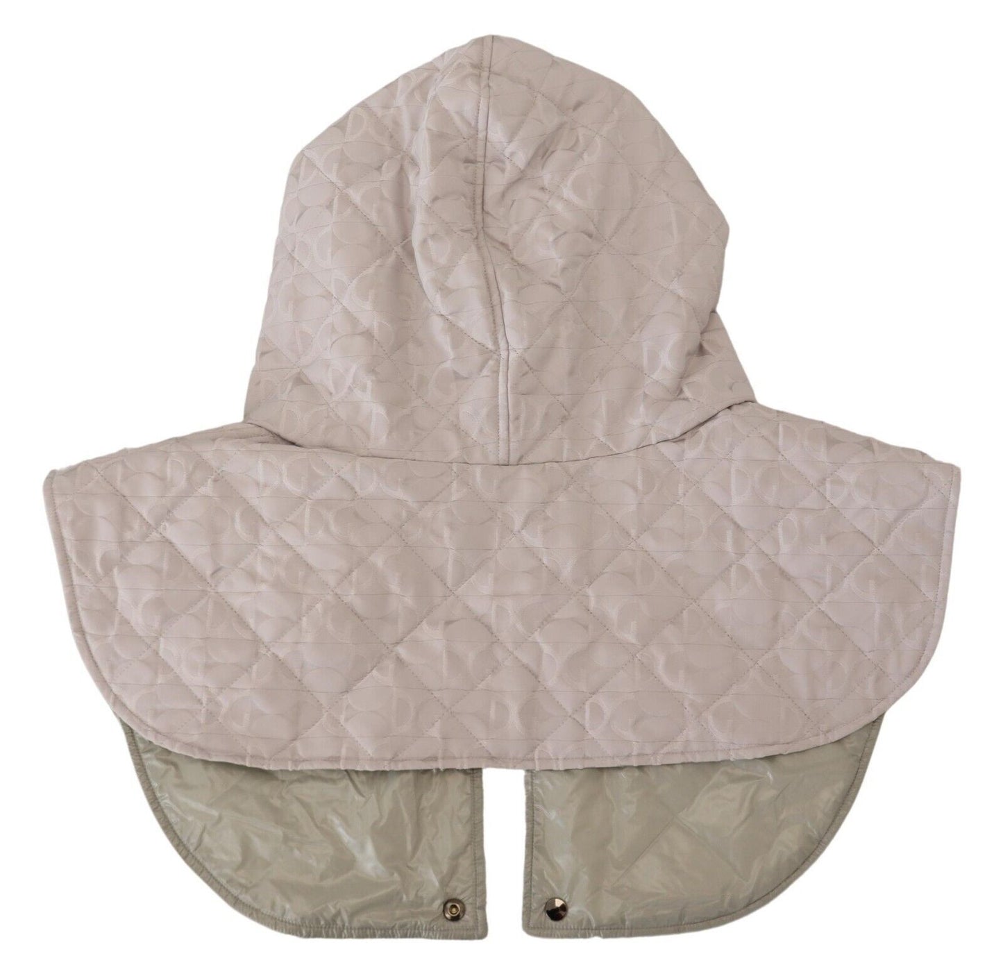 Elegante sombrero blanco de nailon para cubrir toda la cabeza