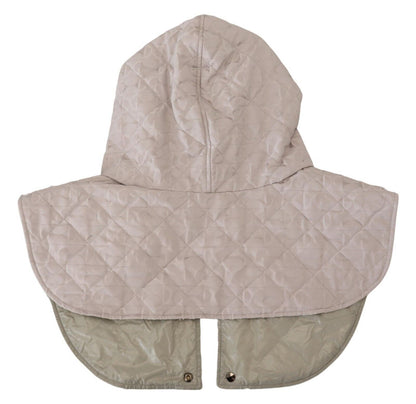 Elegante sombrero blanco de nailon para cubrir toda la cabeza