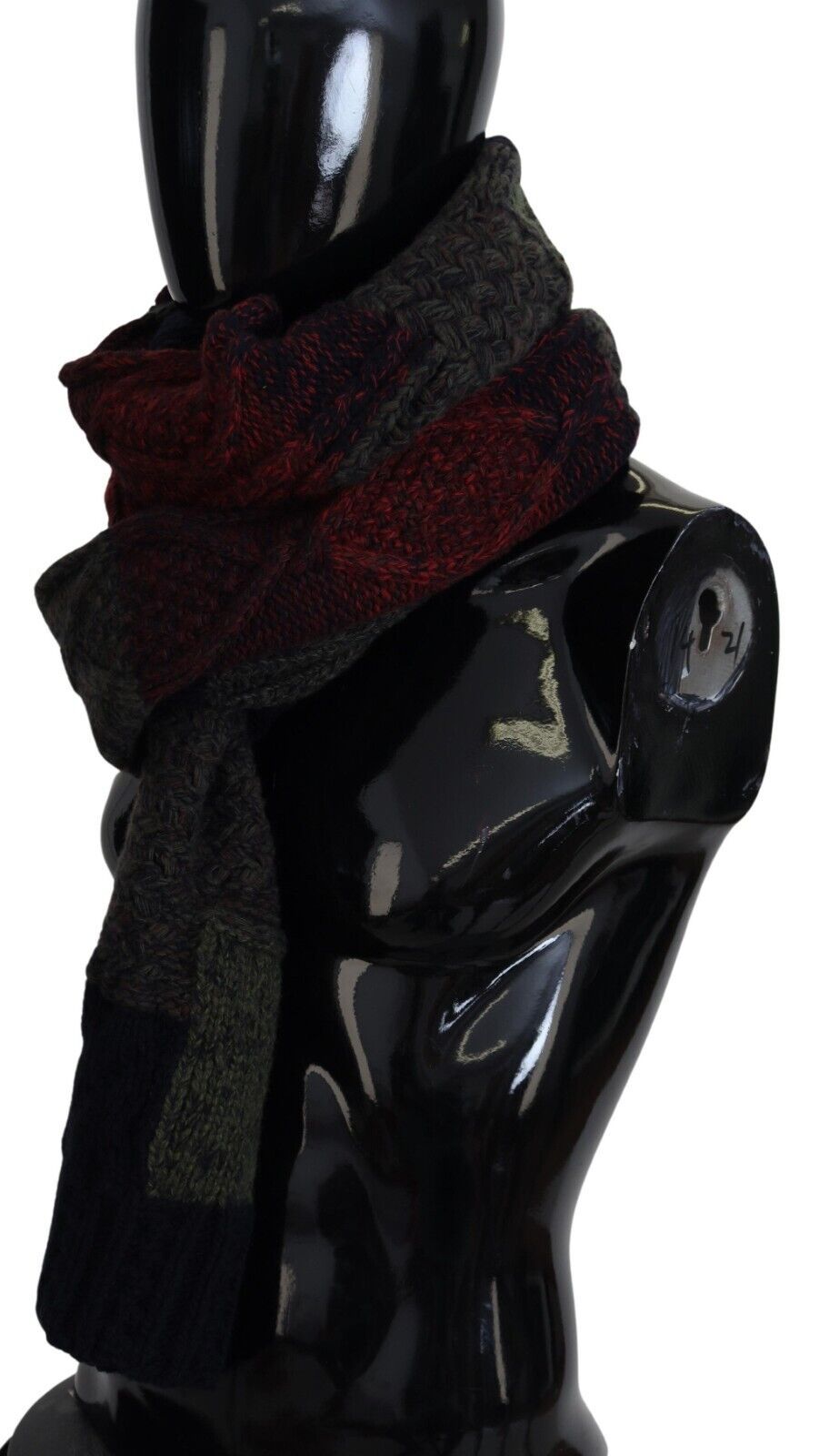 Elegante bufanda de lana y cachemira para hombre