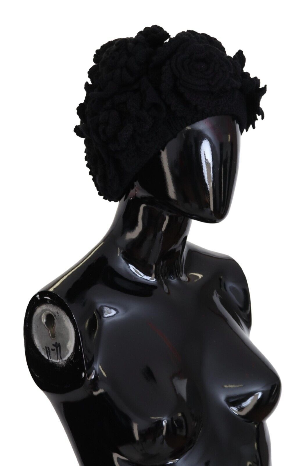 Elegante gorro de lana virgen negro