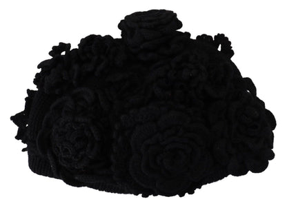 Elegante gorro de lana virgen negro
