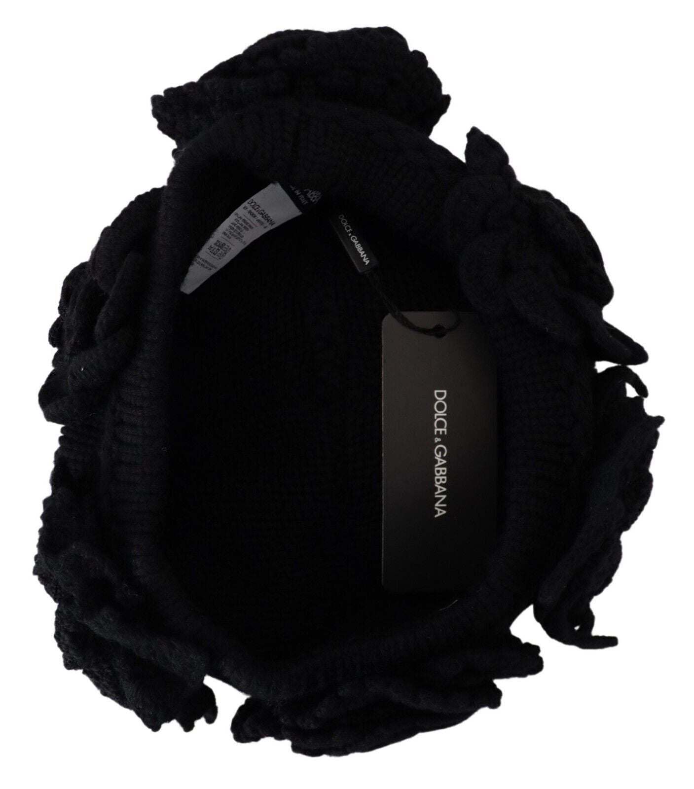 Elegante gorro de lana virgen negro