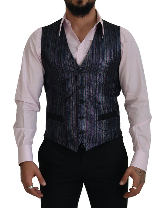 Chaleco formal multicolor de mezcla de lujo