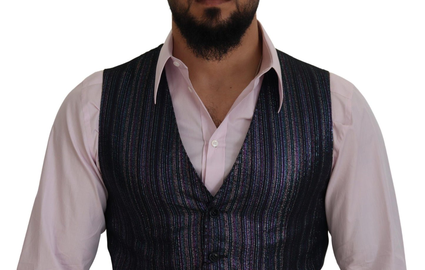 Chaleco formal multicolor de mezcla de lujo