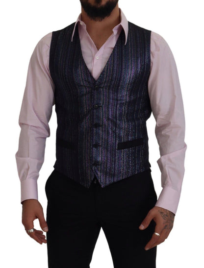 Chaleco formal multicolor de mezcla de lujo