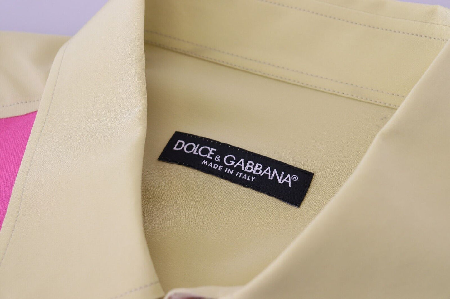 Camisa elegante de seda multicolor con botones