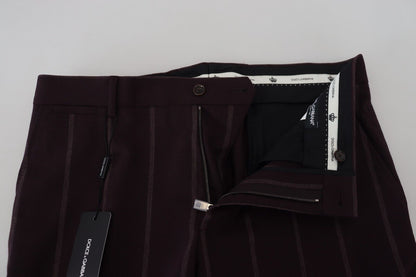 Pantalones elegantes de mezcla de lana marrón